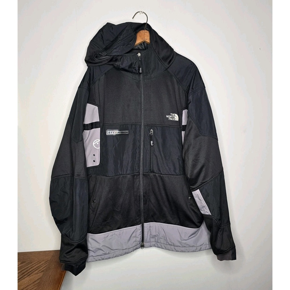 The North Face Steep Tech Light Weight Jacket Black Gray Size XXL Mens RARE